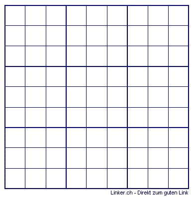 Sudoku Raster klein